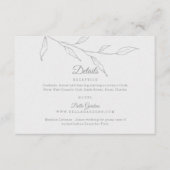 D'accompagnement Élégante carte de boîtier de détails floraux (Devant)