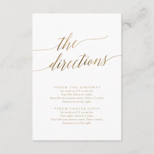 D'accompagnement Elégante carte de boîtier de direction de calligra (Devant)