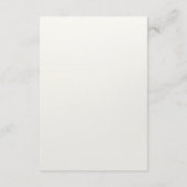 D'accompagnement Élégante carte de boîtier de fond blanc crème (Dos)