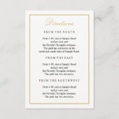 D'accompagnement Élégante carte de boîtier de script or vertical (Devant)