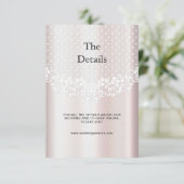 D'accompagnement Élégante carte de boîtier florale en dentelle blan (Debout devant)