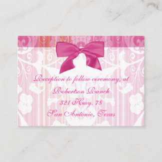 D'accompagnement Élégante carte de boîtier rose