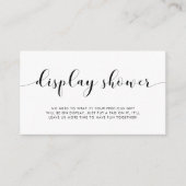 D'accompagnement Élégante carte de douche à affichage noir et blanc (Devant)