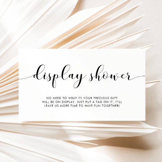 D'accompagnement Élégante carte de douche à affichage noir et blanc