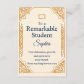 D'accompagnement Elégante carte de félicitations pour une St Except (Devant)