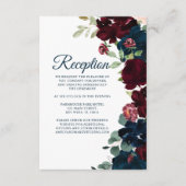 D'accompagnement Elégante carte de la réception de la Bourgogne et  (Devant)