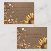 D'accompagnement Elégante carte de réception de mariage des tournes (Devant / Derrière)