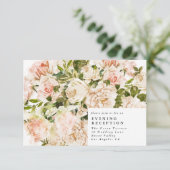 D'accompagnement Élégante carte de réception de mariage Romance Ros (Debout devant)