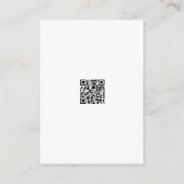 D'accompagnement Élégante carte de réponse QR Code avec monogramme  (Dos)
