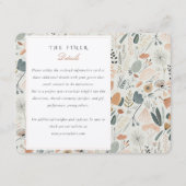 D'accompagnement Élégante carte d'information Mariage du milieu du (Devant)