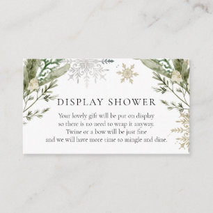 D'accompagnement Élégante carte d'insertion de douche d'hiver Flora