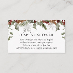 D'accompagnement Élégante carte d'insertion de douche d'hiver Flora