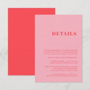D'accompagnement Elégante et tendance carte de boîtier rose rétro