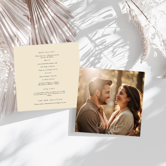 D'accompagnement Élégante photo moderne personnalisée Qr Code carte