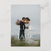 D'accompagnement Elégante photo Typographie moderne Carte boîtier (Devant)