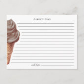 D'accompagnement Elle a été récupérée carte de recette de nuptiale (Dos)