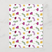 D'accompagnement Espagnol Floral Fiesta Détails de l'invité Carte d (Dos)