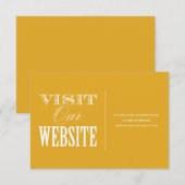 D'ACCOMPAGNEMENT ET ÊTRE MARIÉ | CARTE DE SITE MARIAGE (Devant / Derrière)