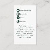 D'accompagnement Eucalyptus branche verte merci carte boîtier (Dos)