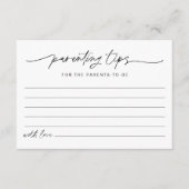 D'accompagnement EVERLEIGH Conseils aux parents Carte de conseil Ba (Devant)