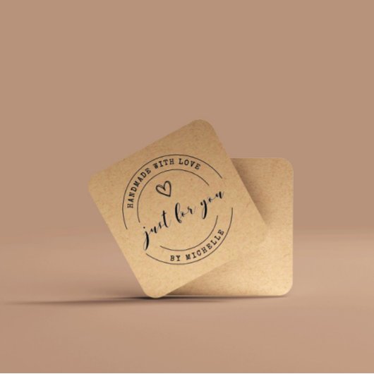 D'accompagnement fait à la main avec script d'amour carte de remerc