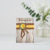 D'accompagnement FAUX Burlap, Carte du boîtier de réception rose ja (Debout devant)