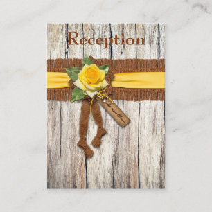 D'accompagnement FAUX Burlap, Carte du boîtier de réception rose ja