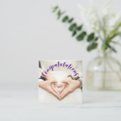 D'accompagnement FÉLICITATIONS Texte de superposition Purple Carte  (Debout devant)