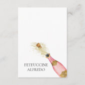 D'accompagnement Fête des mariées Champagne Thème Buffet Carte Alim (Devant)