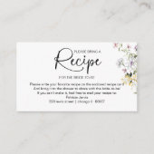 D'accompagnement Fête des mariées Recette Demande de carte Insertio (Devant)