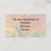 D'accompagnement Feuilles d'automne Carte de registre Abstraite (Dos)