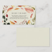 D'accompagnement Feuilles d'automne Livres pour Baby insert carte (Devant / Derrière)