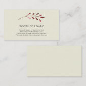 D'accompagnement Feuilles d'automne Livres pour Baby insert carte (Devant / Derrière)