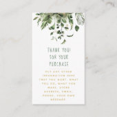 D'accompagnement Feuilles et plantes insérer la carte pour les comm (Devant)