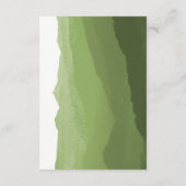D'accompagnement Feuilles verts | Carte d'information sur l'aquarel (Dos)