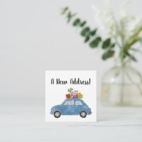 Fiat 500 vintage Nouvelle carte d'adresse