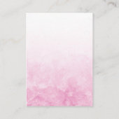 D'accompagnement fille d'éléphant rose Diaper Carte d'enceinte de r (Dos)