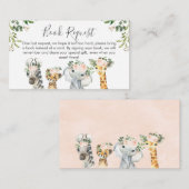 D'accompagnement Filles Safari Animaux Demande de réservation Carte (Devant / Derrière)