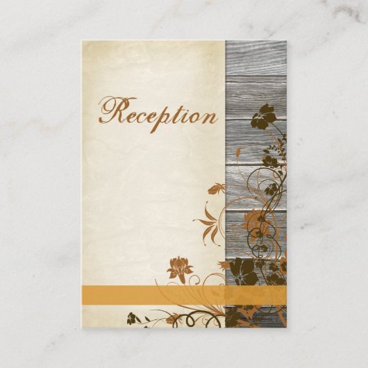 D'accompagnement Fleurs d'automne, FAUX Bois Carte de boîtier 2 (Devant)