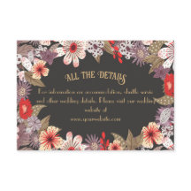 Fleurs d'Imaginaire - Carte de boîtier mariage