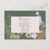 D'accompagnement Fleurs sauvages sur la carte d'accueil de mariage  (Devant)