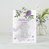 D'accompagnement fleurs violettes carte de sièges vert (Debout devant)