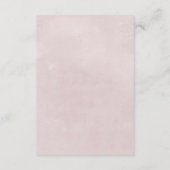 D'accompagnement Floral Romance Mariage Réception Insertion Carte (Dos)