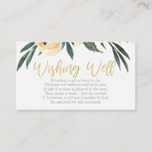 D'accompagnement Floral souhaitant bien nuptiale carte d'insertion
