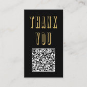 D'accompagnement Fun bold merci or code QR Carte de boîtier (Devant)