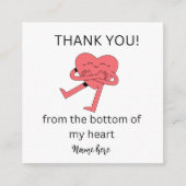 D'accompagnement Funny Heart Carte de remerciements, Mariage Merci  (Devant)