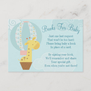 D'accompagnement Giraffe Balloon Baby shower Carte Livre Apporter U