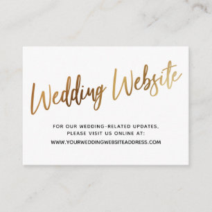 D'accompagnement Gold Script Mariage Website, Enregistrer la carte