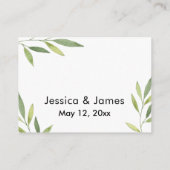 D'accompagnement Green Folid Détails du Mariage Carte de boîtier (Dos)