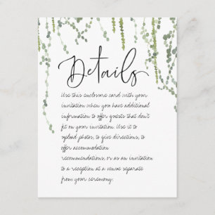 D'accompagnement Green Vines Détails Carte de boîtier